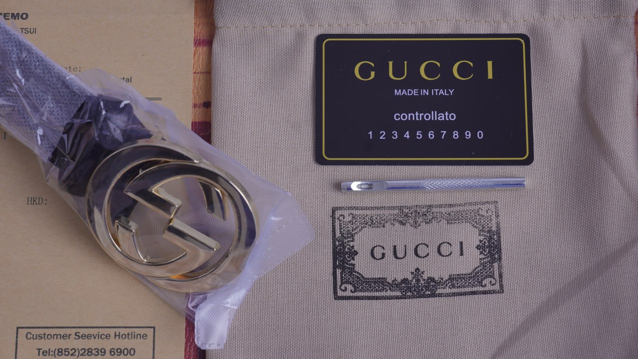 Gucci leather belt