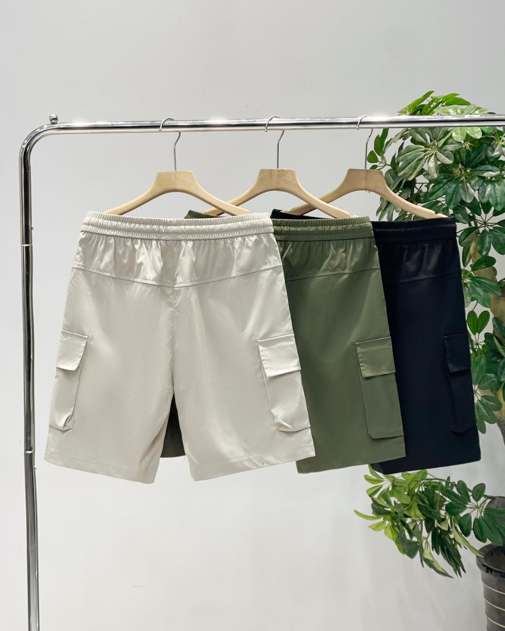 Masked short sleeved shorts
