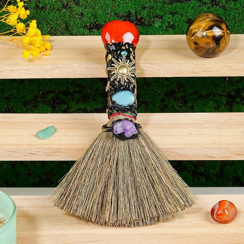 Magic broom ornaments