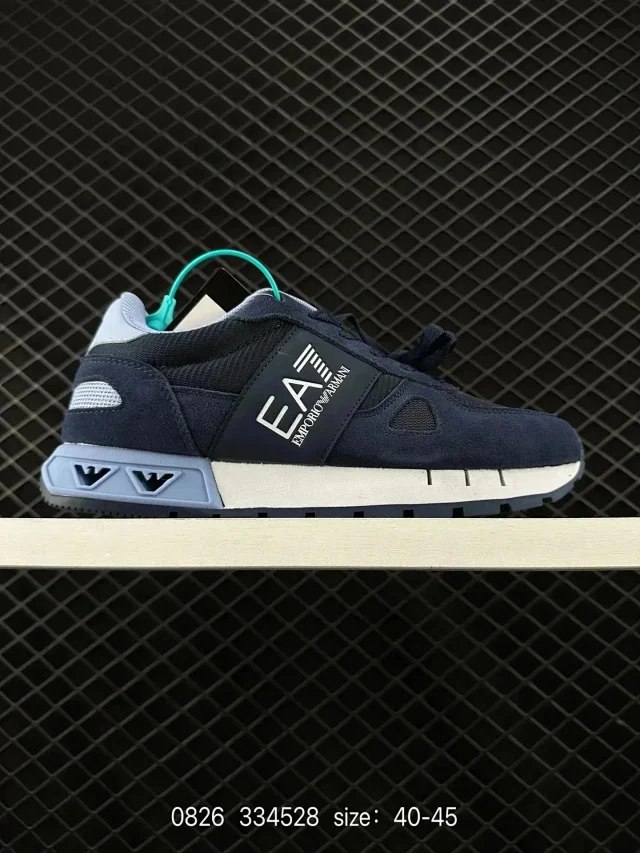 EMPORIO ARMANI shock-absorbing, non-slip, wear-resistant and breathable low-top sneakers