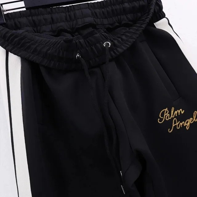 MONCLER GENIUS PALM ANGELS Fleece-knit sweatpants with wings patches