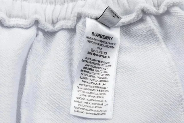 Burberry printed lace-up straight-leg casual shorts