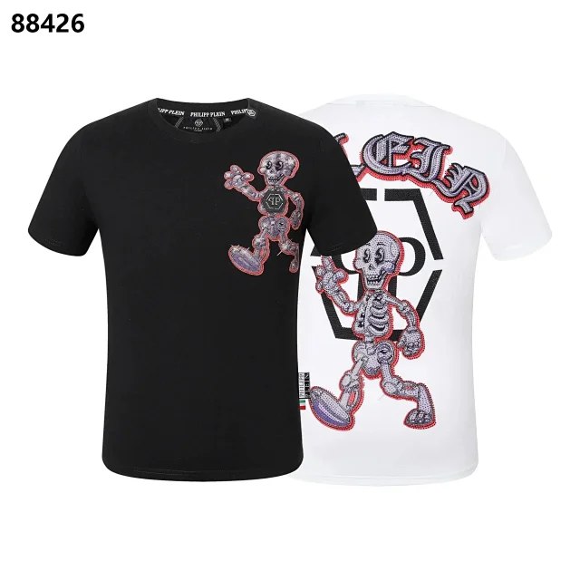 Philipp Plein PP hot diamond short-sleeved round neck T-shirt