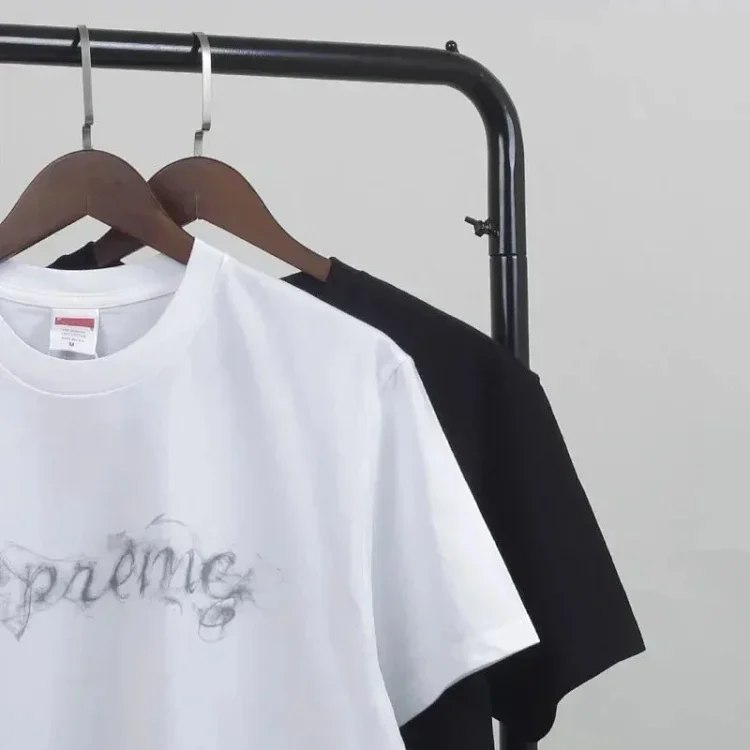 Supreme Cartoon Letter Printed Cotton T-shirt
