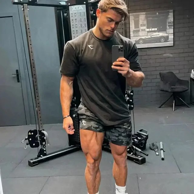 GYMSHARK ESSENTIAL sports stretch fitness cotton short-sleeved T-shirt