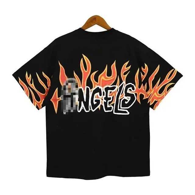 Palm Angels Letter Printed Casual Short Sleeve T-Shirt