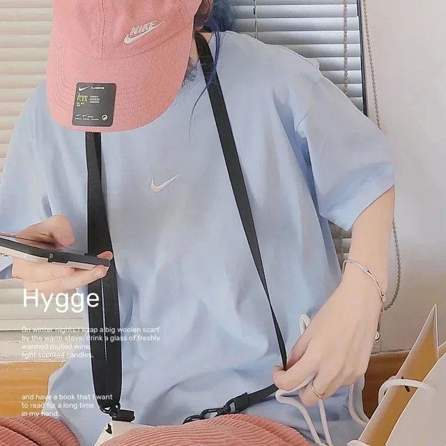 Nike solid color logo round neck pullover short sleeve printed T-shirt