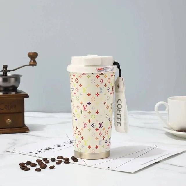  Louis Vuitton LV light luxury high-end large capacity insulated coffee cup