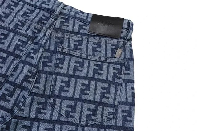  Fendi High-end summer new slim straight jeans for men