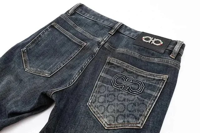 Versace new jeans men's elastic slim fit skinny pants