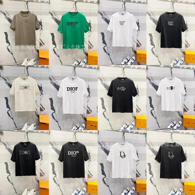 DIOR Short-sleeved popular T-shirt for men and women